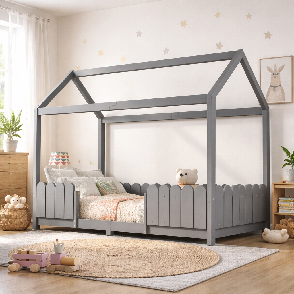 Lit cabane enfant 90x200cm