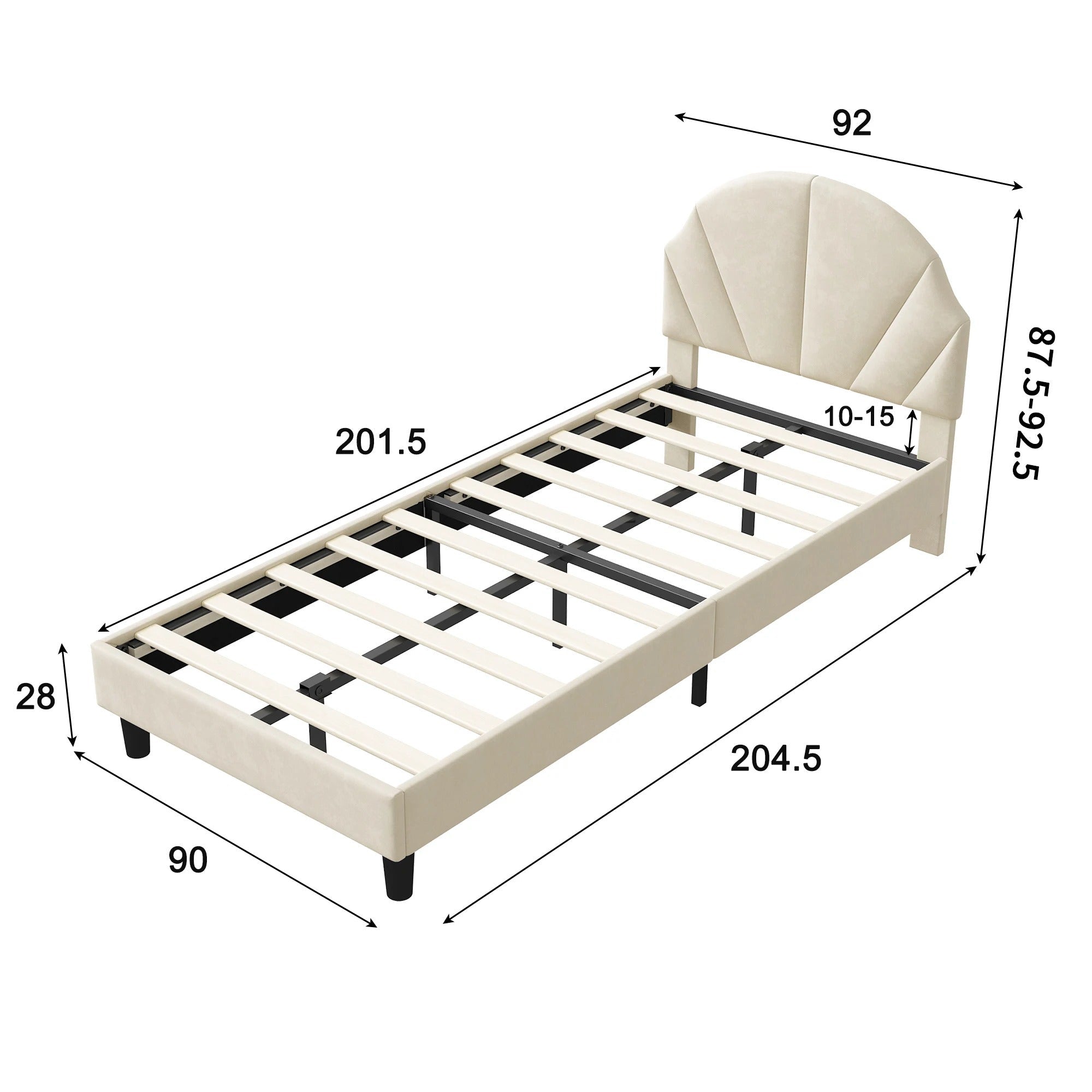 Lit fille et garçon 90x200cm